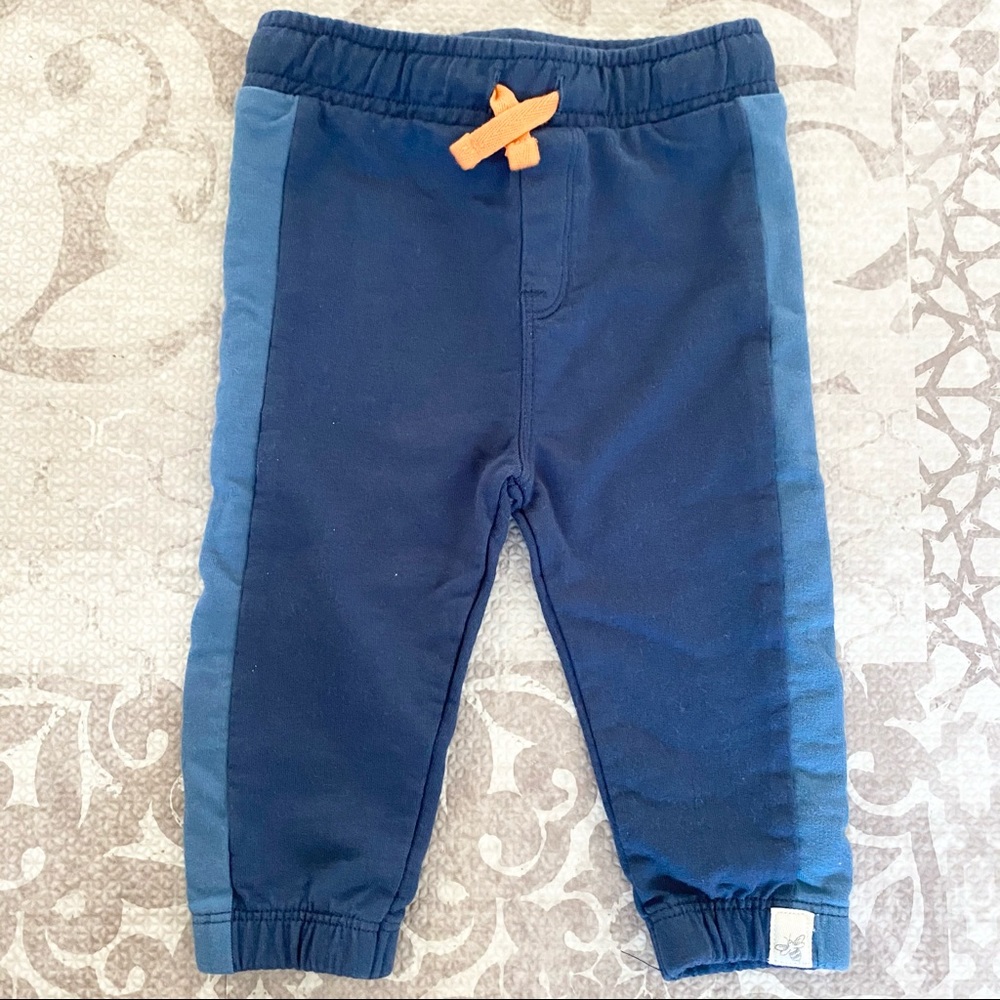 Burt’s Bees Baby 0-3 mo boys sweatpants navy NEW